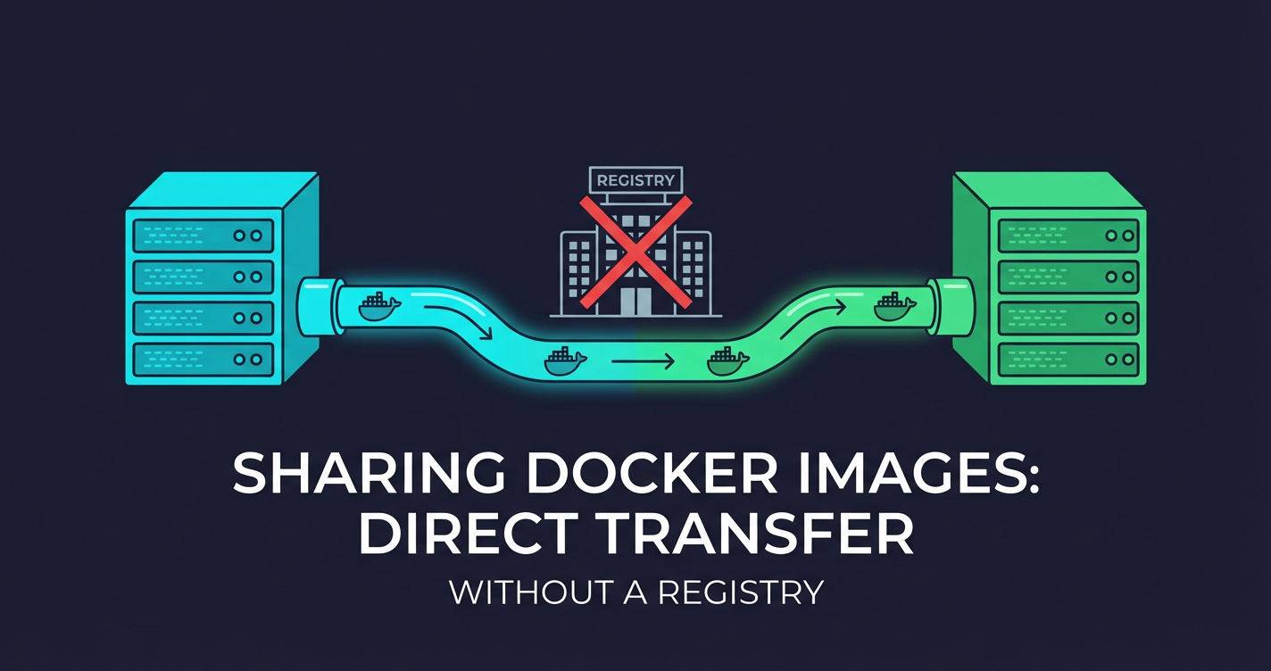 Sharing docker images without a registry