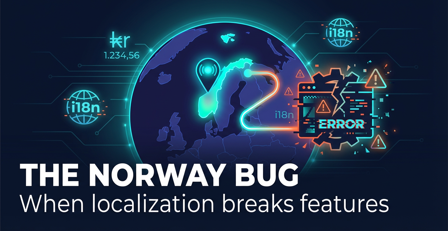 Why a feature of our website stopped working for Norway