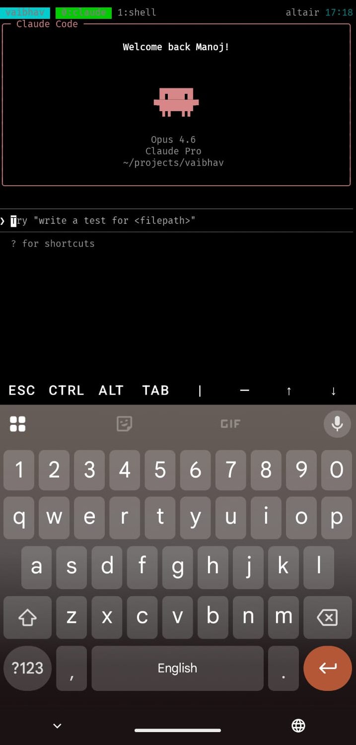 Claude code on termux