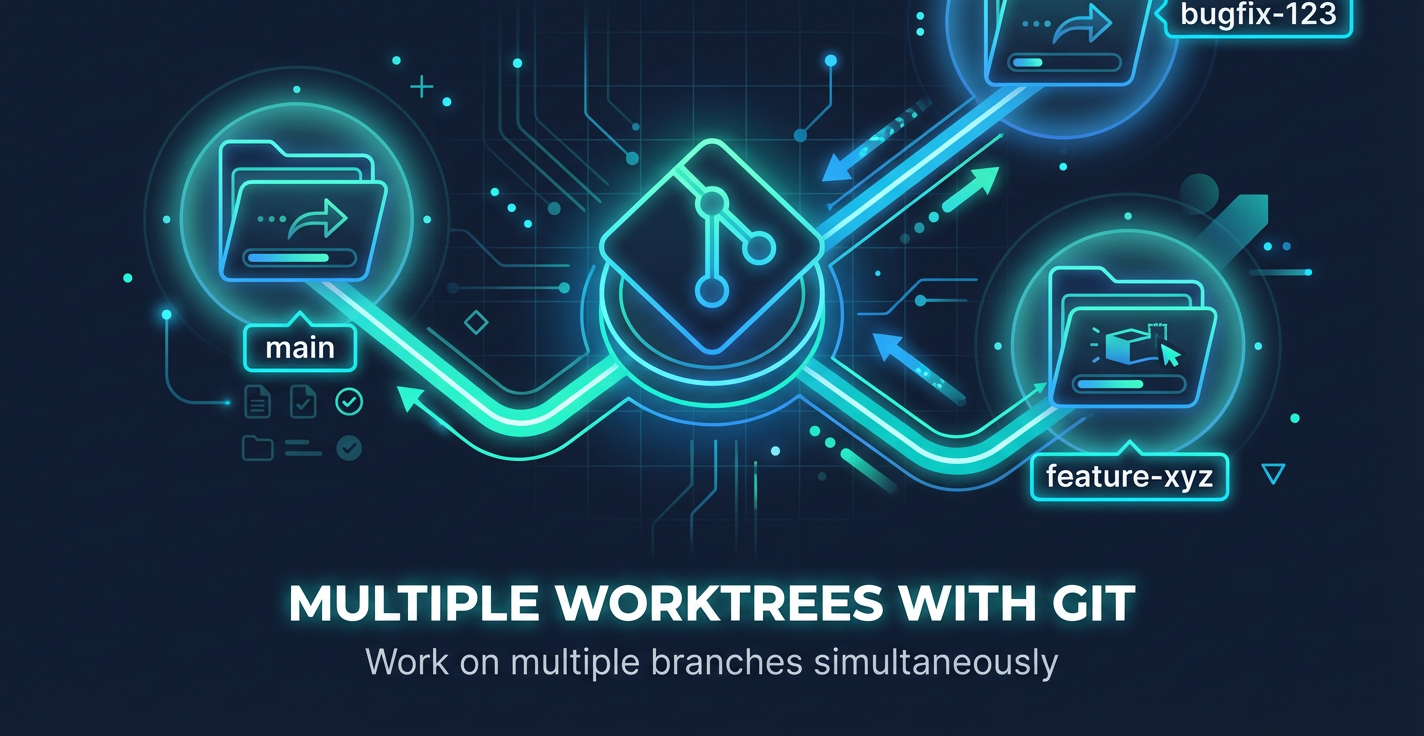 Using multiple worktrees with git
