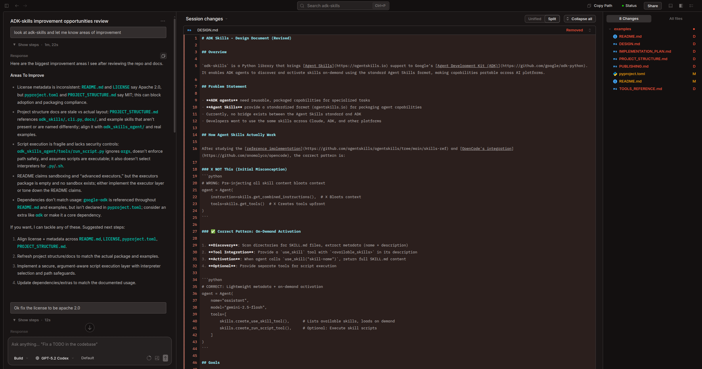 OpenCode Web on Desktop