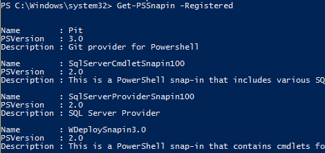 powershellsnapin